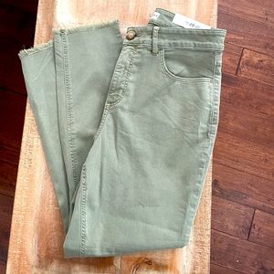 LOFT curvy high waist skinny crop pants